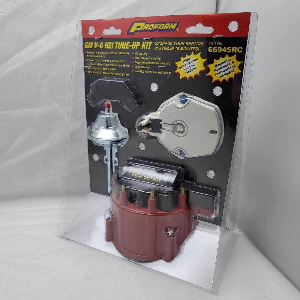 Proform GM V8 HEI Tune-up Kit (Red Cap) & Accel HEI Tach Battery Dual Connector